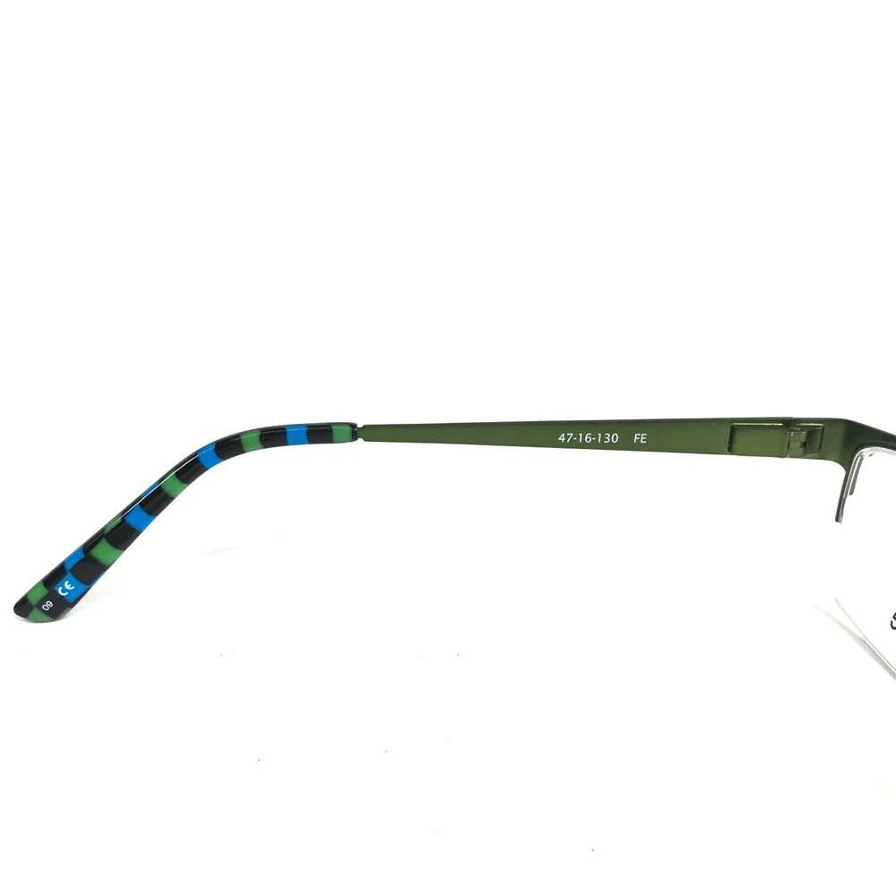 Kensie Eyeglasses Frames FLIRTY FE Green Rectangular Half Rim 47-16-130